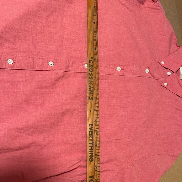 - J Crew Factory Men’s Slim Button Down Pink 100% Cotton Size L - Picture 9 of 11